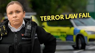 UK Police Threaten Terror Law (Section 43) — TERROR LAW FAIL Outside Station