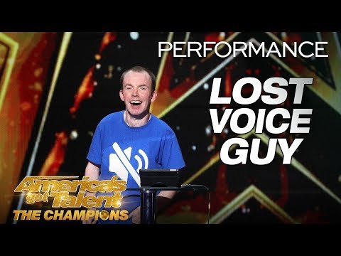 Lost Voice Guy: Comedian Gives Hilarious Take On Disabilities - America&#039;s Got Talent: The Champions