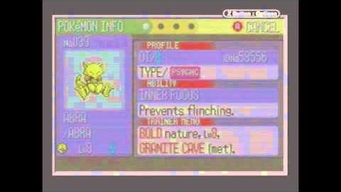 Pokemon Sapphire Abra Manipulation w/ S+Q