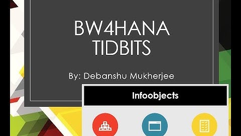 BW4HANA - Infoobjects