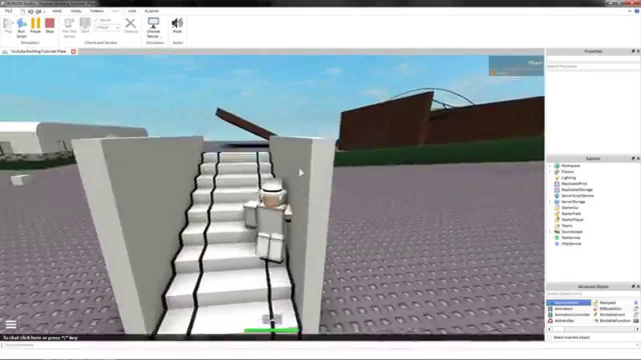 Roblox Tutorial Building Basic Stairs Tips Commentary Hd Best - the staircase roblox