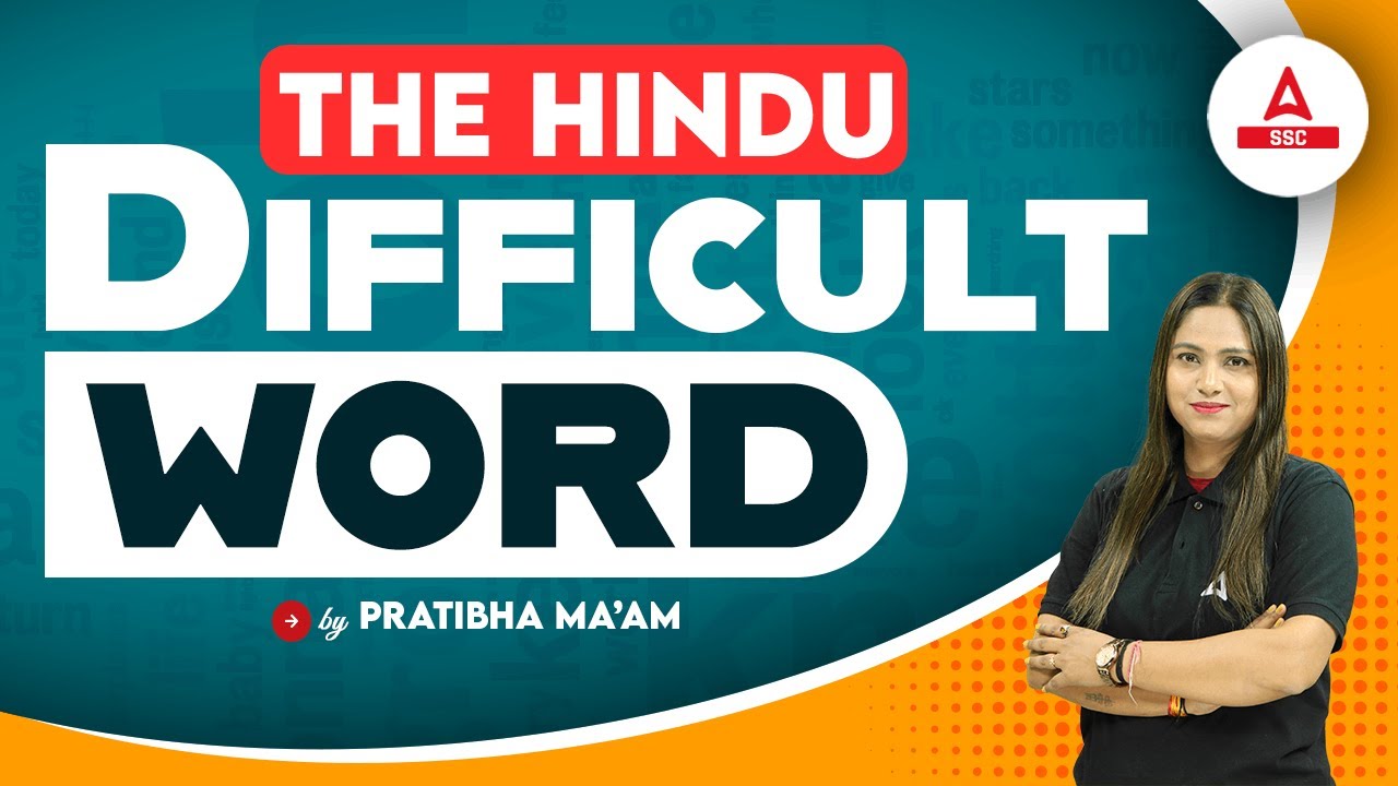 The Hindi Difficult Words English By Pratibha Ma am YouTube