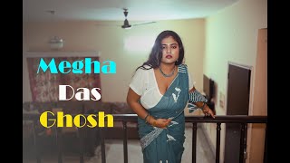 Megha Das Ghosh In A Pure Indian Look With Cotton Saree And Blouse Video Desi Fashion Vlog