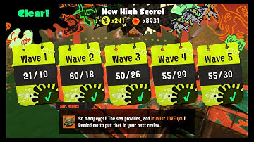Splatoon 3 - Eggstra Work #11 (Gone Fission Hydroplant, High Score 241) & Regular Salmon Run