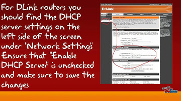 Disabling DHCP on a router