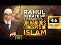 A young man argues with Dr Zakir Naik on various concepts of Islam