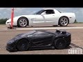 Twin Turbo Corvette vs RC Car