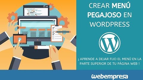 Crear Menú Pegajoso en WordPress - Tutorial My Sticky Menu