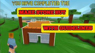 MAKING STONE HUT || 🛖 || 😁 BLOCK CRAFT 3D