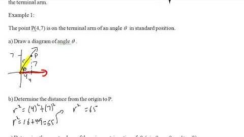 PC 11 6.1 Angles in Standard Position Quadrant 1
