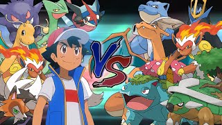 Pokemon Battle Of Starters: Ash Vs Kanto and Sinnoh Starters
