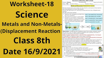 Worksheet 18 Science class 8(16/9/21)English Med/worksheet Science class 8/Science worksheet18class8