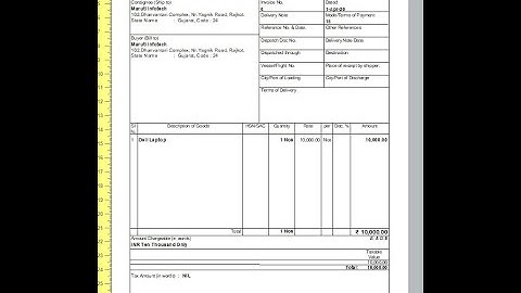 Tally Add On : Print Invoice on Pre-Printed Letter Head in Tally Prime Software