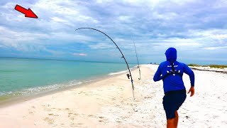 Craziest Beach Fishing Day of the Year! **Intense**