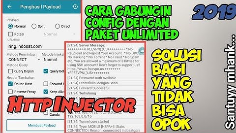 Cara buat config Sawer ( Gabungin config degan paket Unlimited ) || Http Injector