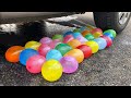 Crushing Crunchy & Soft Things by Car! EXPERIMENT: Water Balloons VS Car