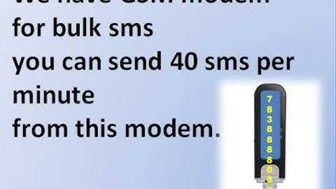GSM Modem for Bulk SMS Call @ 7838888080