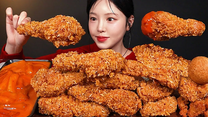 Crispy Fried Chicken, Cheese Balls and Rosé Tteokbokki Mukbang ASMR