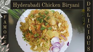 Hyderabadi Chicken Biryani , Famous ,Easy way, quick , Baht Aasan tarika