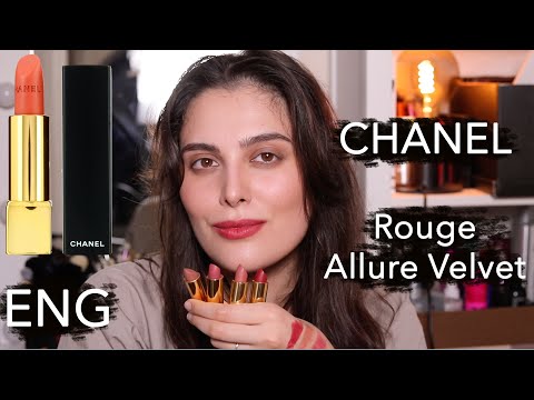 Video: Chanel Rouge Allure Velvet Luminous matta huulipuna 63 Nightfall Review