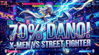 💣REACT COMBO:70% DE DANO COM A STORM!👀😱 #xmenvsstreetfighter #jogosdeluta