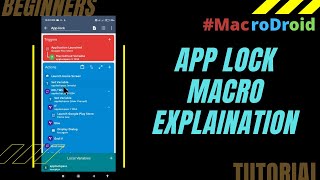 App Lock Macro Explaination|Build & step by step Explaination screenshot 3