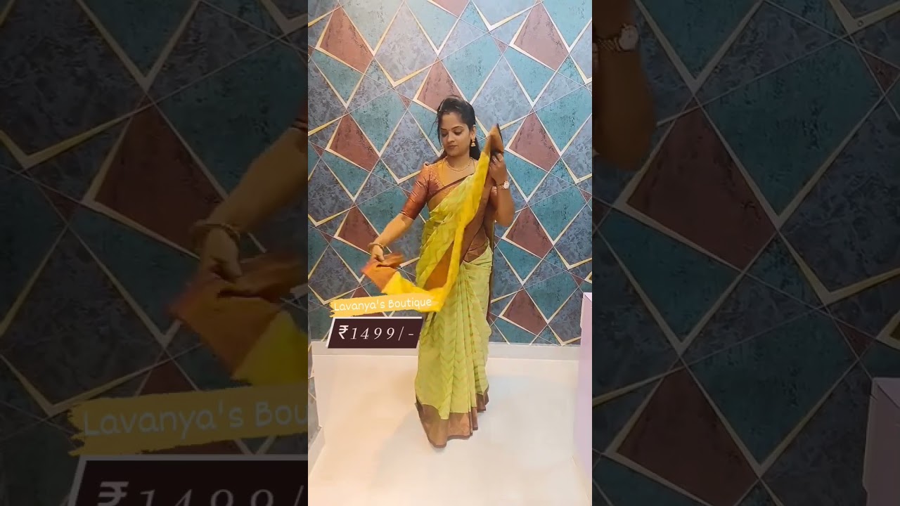 💫 Beautiful supernet saree with copper zari 💫Rich Contrast brocket blouse ✨ watsapp 👉 8695355777