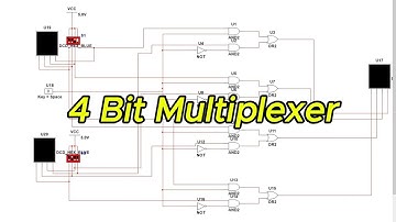 4 Bit Multiplexer Multisim Circuit simulation