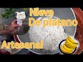 Como hacer nieve de plátano (ARTESANAL) fácil, explicado desde cero.