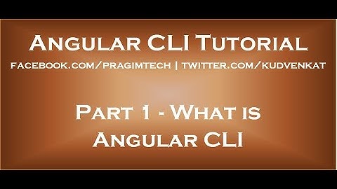 What is Angular CLI