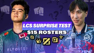 Can League pros BUILD a WINNING roster with ONLY $15? - Surprise Test