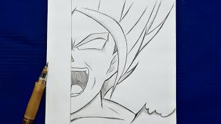 how to draw Goku Super Saiyan | Dragon Ball | Goku step by step
