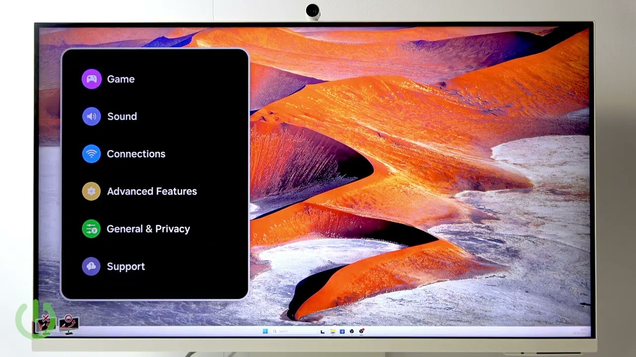 SAMSUNG SMART Monitor M8 – How to Find Calibration Details