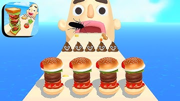 Sandwich Runner ​- All Levels Gameplay Android,ios (Levels 343-348)