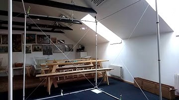 Autonomously flying Crazyflie performing a LED-light show