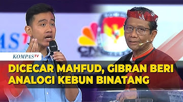 Momen Mahfud MD Tanya Soal Rasio Pajak di Debat Cawapres, Gibran Jawab Pakai Analogi Kebun Binatang