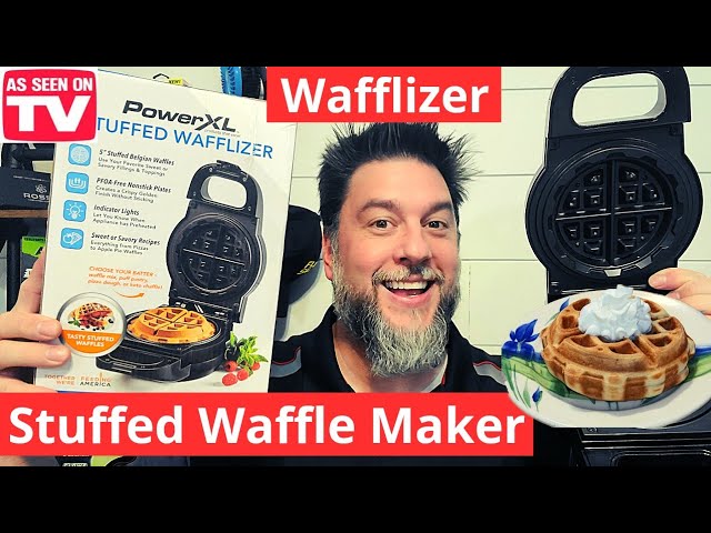  Presto 03512 Stuffler Stuffed Waffle Maker, Belgian, Large,  Black: Home & Kitchen