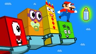 Мульт Pattern Palace Numbeblocks BABIES Mix Level Up Maze Please Save Mario Game Animation
