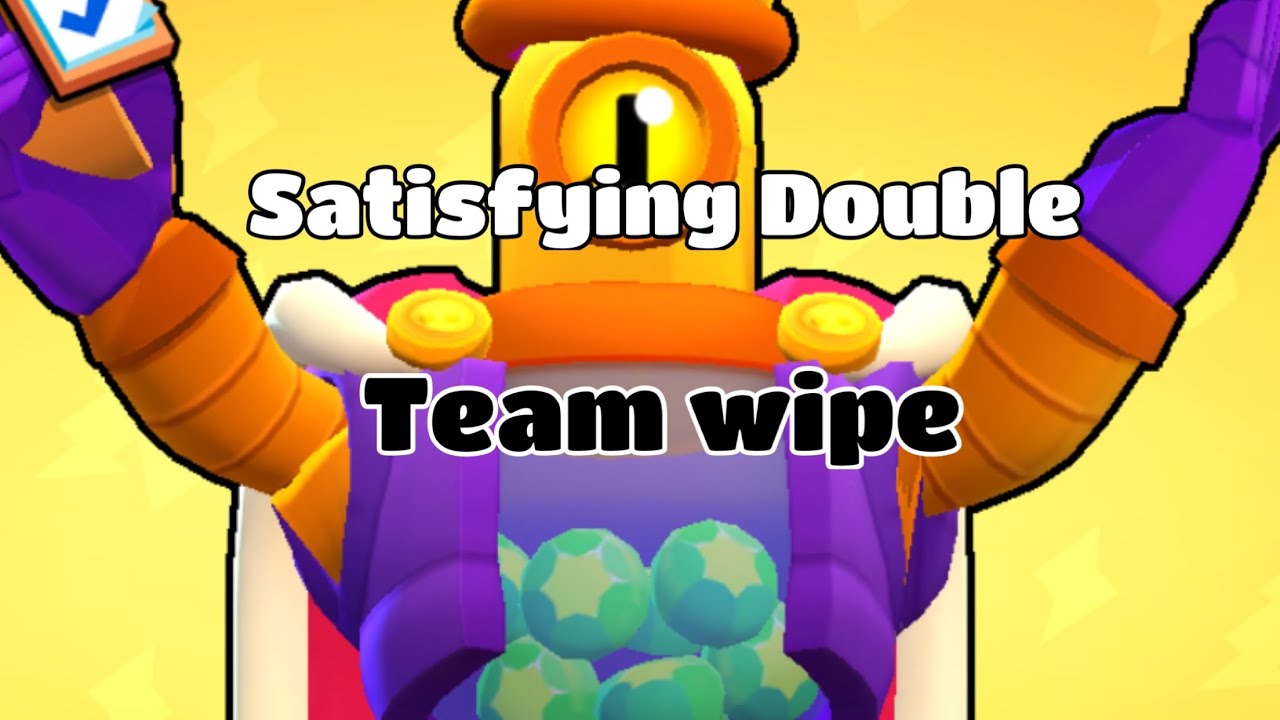 Satisfying Double Team Wipe With Rico (Brawl Stars) - YouTube