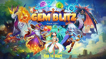 Gem Blitz (mobile RPG match 3 game) JUST GAMEPLAY
