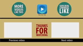 Outro Youtube - 2 Videos