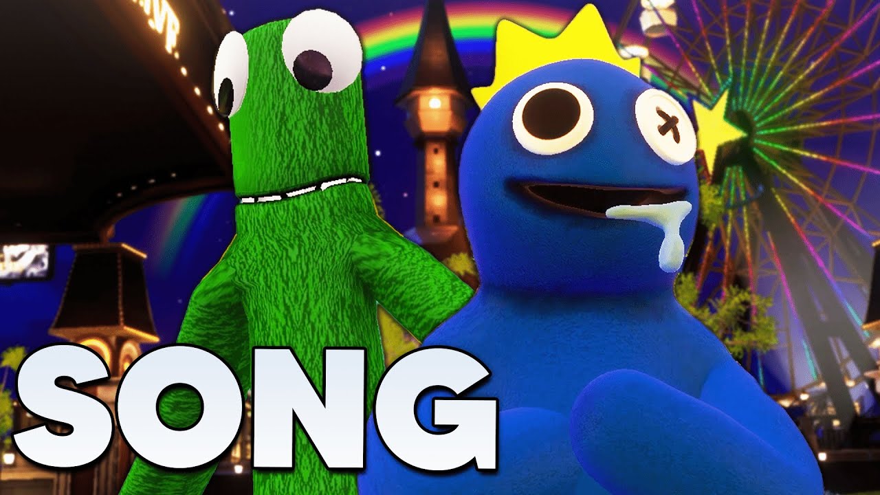 Green wants to hug Blue  Rainbow Friends 