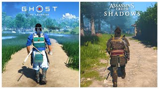 AC Shadows vs. Ghost of Tsushima - Details Comparison! | Which is Best?