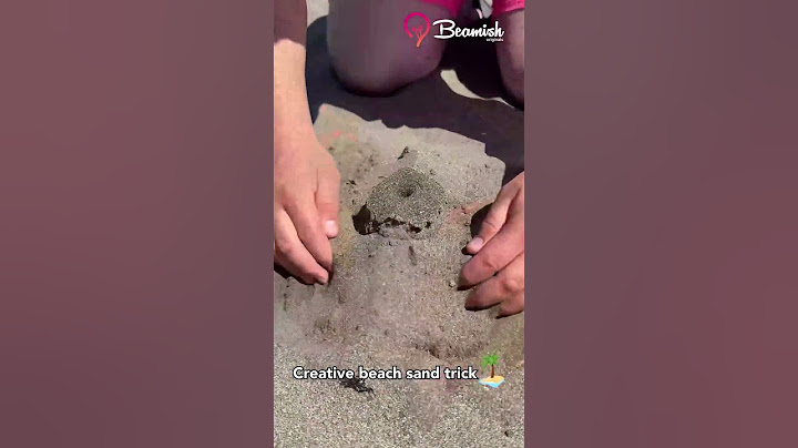 Creative beach sand trick 🏖️ #creative #beach #tricks