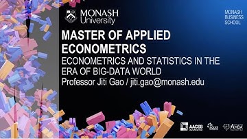 Monash Master of Applied Econometrics