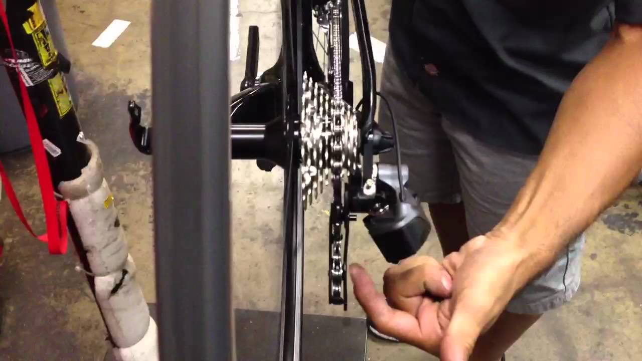 adjusting ultegra di2 rear derailleur