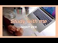 STUDY WITH ME  | 1.5 hours night ver. (Quarantine,  BTS bgm music & more, real time)  | ABITUR 2020