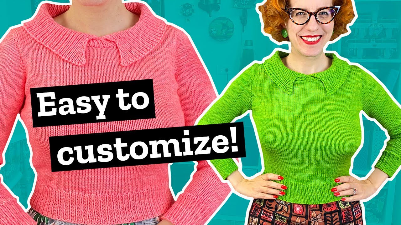 Royale pullover: vintage style knitting pattern for the modern
