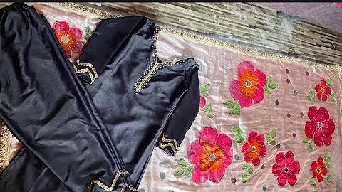 How to Make Viral Hand-Painted Organza Dupatta | Dupatta painting Tutorial | Dress