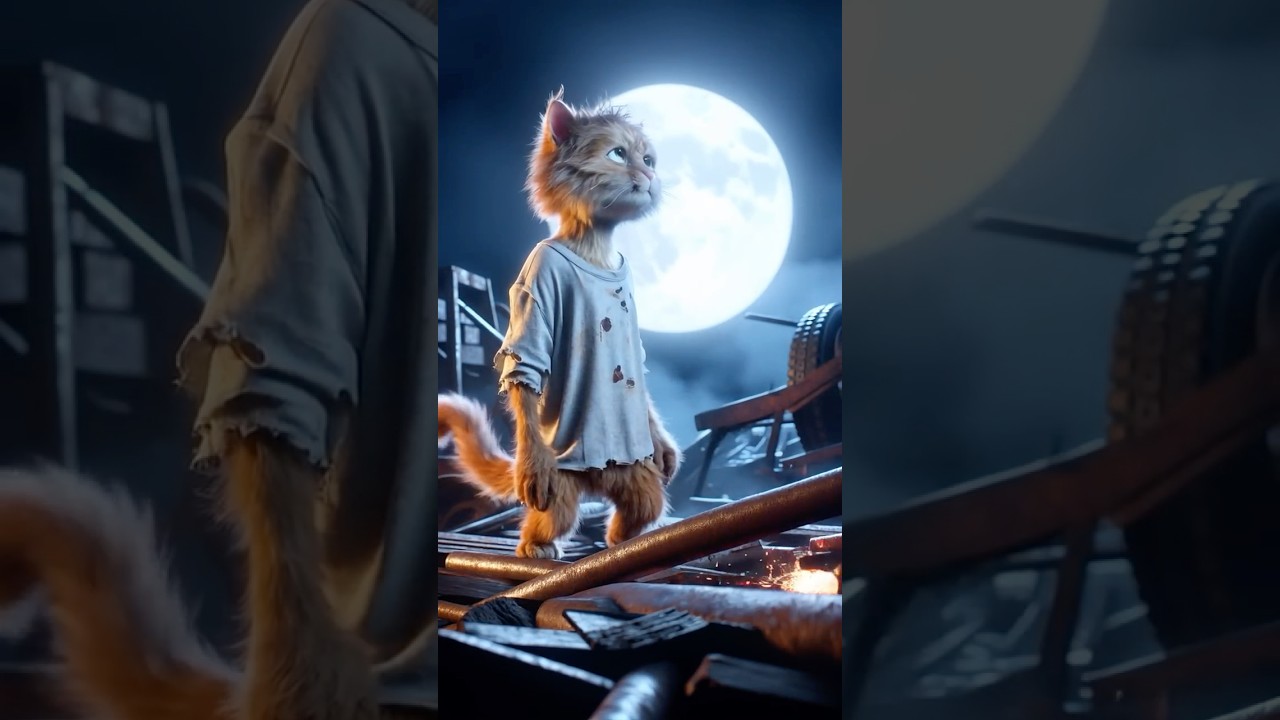Poor Cat Goes to the Moon 🌕 | Heartwarming Animated Story of Determination 